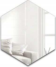 Hexa geometrikus formájú tükör 50x58 falra szerelhető