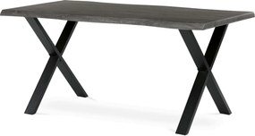 Étkezőasztal 160x90 cm MDF szürke tölgy