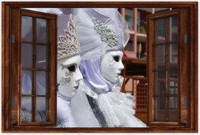 Poszterek 60x40 Szórakozás Velencében Maszkok