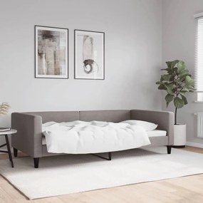 tópszínű szövet kanapéágy 100 x 200 cm