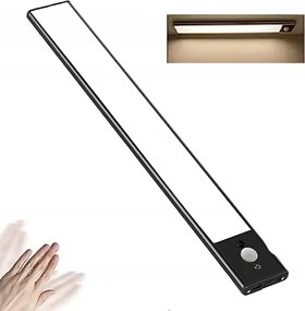 LED-es fali lámpa Mozgásérzékelővel USB-ről tölthető Mágnesekkel 6500K 6W 40cm