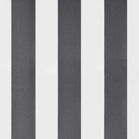 Antracitszürke és fehér kézzel kihúzható napellenző 600x350 cm