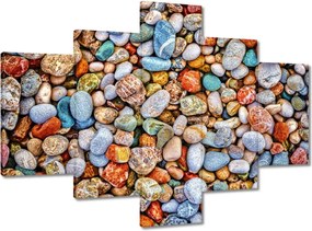 Vászonkép 100x70 Színes kavicsok