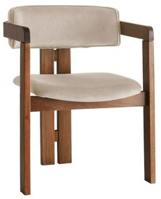 CO Beige and Walnut étkezőszék