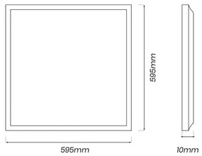 LED Panel LED/40W/230V 4000K 60x60 cm