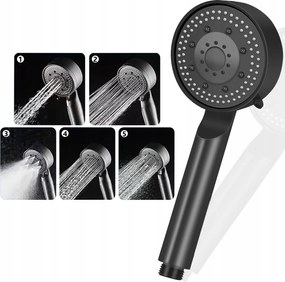 Modern Fekete Zuhanyfej