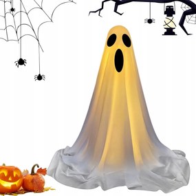 Álló Ijesztő Szellem Világító Halloween Dekoráció 85 cm Fehér