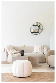 Krémszínű műszőrme takaró 130x180 cm Galena – House Nordic