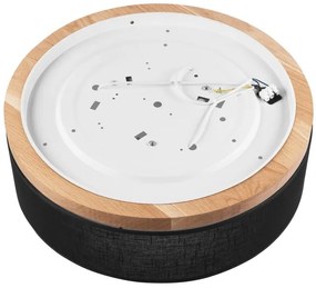 Brilagi - LED mennyezeti lámpa BELLADONNA 3xE27/15W/230V átm. 50 cm fekete/tölgy