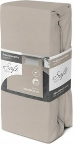 Gumis jersey lepedő soft 160x200 szürke 25 cm-es matrachoz