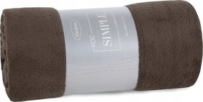 Ágytakaró SIMPLE1 150x200 Eurofirany sötétbarna puha és könnyű
