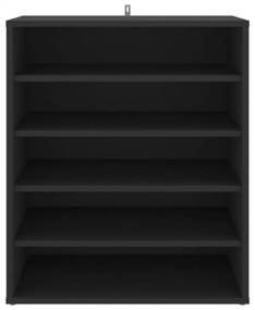 vidaX fekete szerelt fa cipősszekrény 60 x 35 x 70 cm