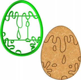 Húsvéti Forma Mézeskalács lyukasztó Húsvéti Tojás 8cm
