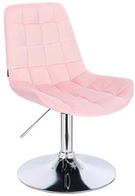 HR590N Púderrózsaszín modern velúr szék