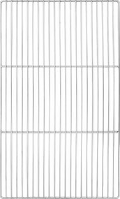 vidaXL Grill rács Ezüst 67 x 40 cm Rozsdamentes acél