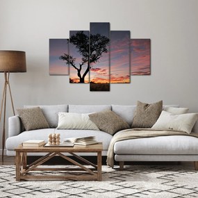 Kép - Fa és vöröses árnyalatok (150x105 cm)
