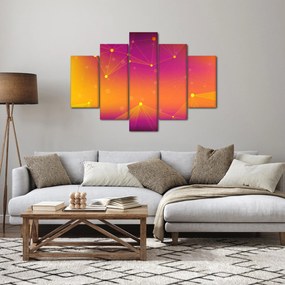 Szines absztrakt kép (150x105 cm)