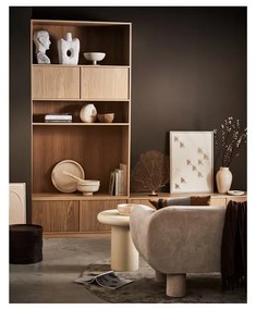 Natúr színű moduláris könyvespolc tölgyfa dekorral 110x199 cm Modulair – vtwonen