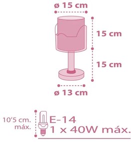 Dalber 61331S - Gyereklámpa LITTLE ELEPHANT 1xE14/40W/230V