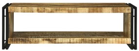 Dohányzóasztal 120x50x38 cm Tömör Rusztikus Mangófa