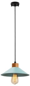 Türkiz-natúr színű függőlámpa fém búrával ø 24 cm Manavgat – Opviq lights