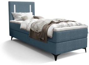 LONO comfort kárpitozott boxspring ágy, 90x200, curio 74, balos