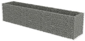 vidaXL horganyozott acél gabion magaságyás 450 x 90 x 100 cm