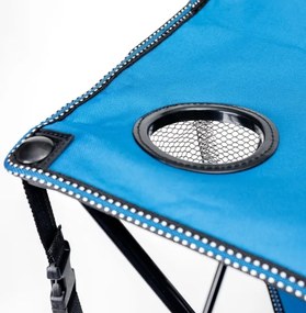 Összecsukható kempingasztal + 2x szék kék