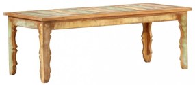 tömör újrahasznosított fa dohányzóasztal 110 x 50 x 40 cm