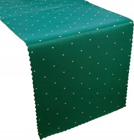 Kétoldalas Foltálló Futópad Karácsonyi Zöld Arany Pöttyös 40x160 cm