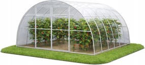 Polikarbonát üvegház Kerti alagút 4x4 m profilok 40x20 polikarbonát 4mm