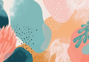 Fotótapéta - Pasztell absztrakt formák (147x102 cm)