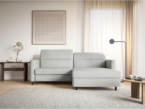 Sarokkanapé Buchu (J) (bézs szürke + fekete). 1099803