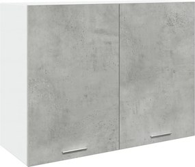 vidaXL “Lyon” betonszürke szerelt fa függő szekrény 80 x 31 x 60 cm