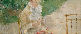 Kép - Berthe Morisot, Young Woman Knitting, reprodukciók (120x50 cm)