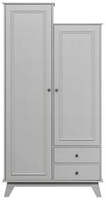 Világosszürke borovi fenyő gyerek ruhásszekrény 98x190 cm Lily – WOOOD