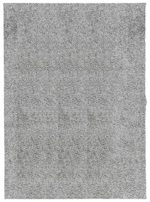 PAMPLONA szürke magas szálú bolyhos modern szőnyeg 140 x 200 cm