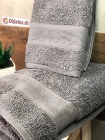 F-1 frottír törülköző - sötétszürke A törülközők mérete: 50x90 cm