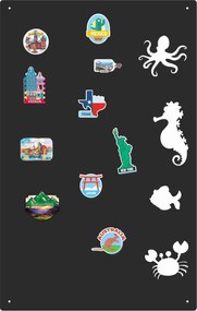 Mágneses Tábla Utazáshoz Nyaraláshoz Fém 38 x 60 cm