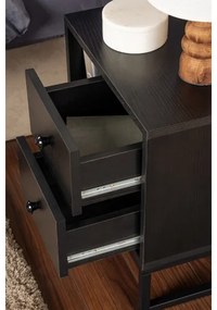 Éjjeliszekrény GLIMMER 50x45,2 cm fekete