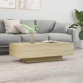 Sonoma tölgy színű szerelt fa dohányzóasztal 100 x 49,5 x 31 cm