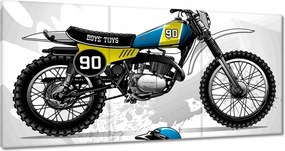 Vászonkép 60x30 Cross Motorkerékpár Motor