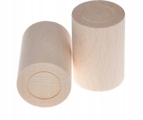 Függönykarnis végek Fa függönykarnis végek fi20 2db Nyers henger