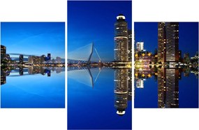Kép - éjszaka Rotterdam (90x60 cm)