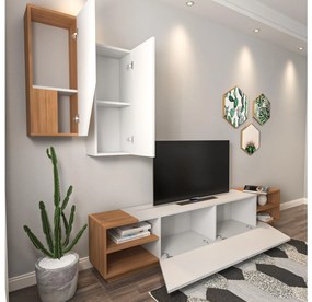 Nappali fal Ziva (fehér + teak)  . 1102661