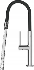 Konyhai Csaptelep Flexibilis Kifolyócsővel Ezüst Króm Csaptelep Oti Mosogatóhoz
