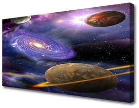 Vászonkép nyomtatás Bolygók Tér Universe 100x50 cm