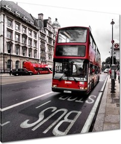 Vászonkép 80x80 Érdekes londoni busz