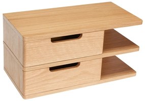 Natúr színű függő éjjeliszekrény tölgyfa dekorral Öppen – Hübsch