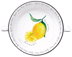 Porcelán citromos tál füllel Amalfi